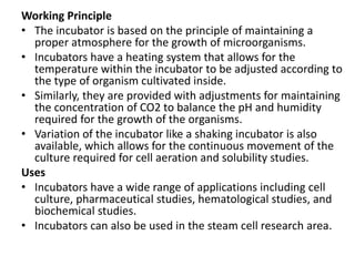 INSTRUMENTS USED IN MICROBIOLOGY LAB WITH PRINCIPLE AND.ppt