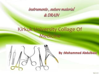 Kirkuk University Collage Of
Medicine
 