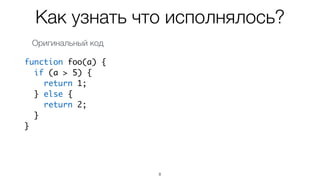 Code coverage
Пример №1
 
