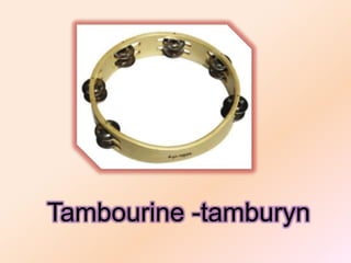 Tambourine -tamburyn
 