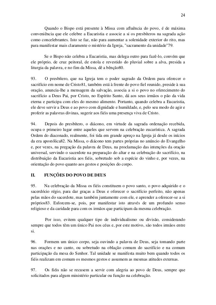 Instrução geral do missal romano terceira edição