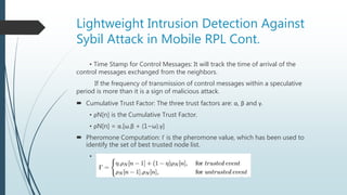Security of RPL in IoT | PPTX