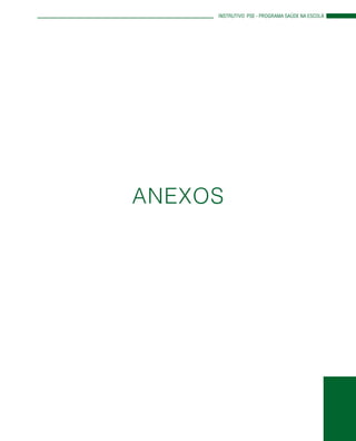 ANEXOS
INSTRUTIVO PSE - PROGRAMA SAÚDE NA ESCOLA
 