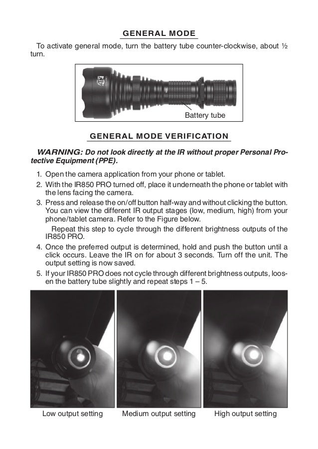 Instuction Manual | ATN IR850 Pro | Optics Trade