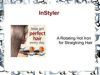 InStyler A Rotating Hot Iron for Straigtning Hair 