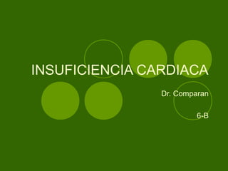 INSUFICIENCIA CARDIACA
                Dr. Comparan

                         6-B
 