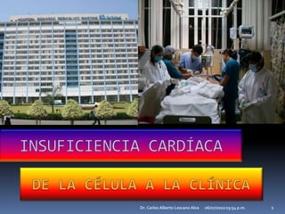 21/12/2009 11:44 p.m. Dr. Carlos Alberto Lescano Alva 1 INSUFICIENCIA CARDÍACA DE LA CÉLULA A LA CLÍNICA 