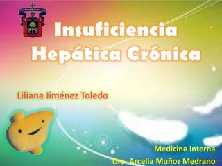 Liliana Jiménez Toledo




                                     Medicina Interna
                         Dra. Arcelia Muñoz Medrano
 