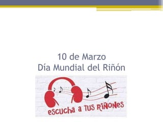 10 de Marzo
Día Mundial del Riñón
 
