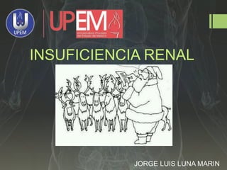 INSUFICIENCIA RENAL
JORGE LUIS LUNA MARIN
 