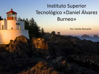 Instituto Superior
Tecnológico «Daniel Álvarez
Burneo»
Por: Camila Remache
 