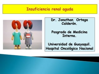 Dr. Jonathan Ortega
         Calderón.

   Posgrado de Medicina
         Interna.

 Universidad de Guayaquil.
Hospital Oncológico Nacional
 