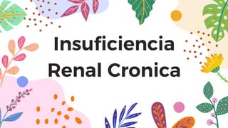Insuficiencia
Renal Cronica
 