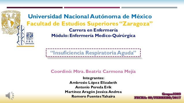 Pae Insuficiencia Respiratoria Aguda