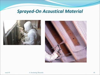 Sprayed-On Acoustical Material
total 49 6. Insulating Materials 40
 