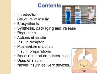 Role of Insulin in Health and Disease: a polypeptide hormone. | PPTX