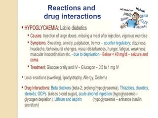 Role of Insulin in Health and Disease: a polypeptide hormone. | PPTX