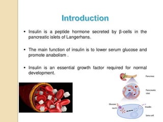 Role of Insulin in Health and Disease: a polypeptide hormone. | PPTX