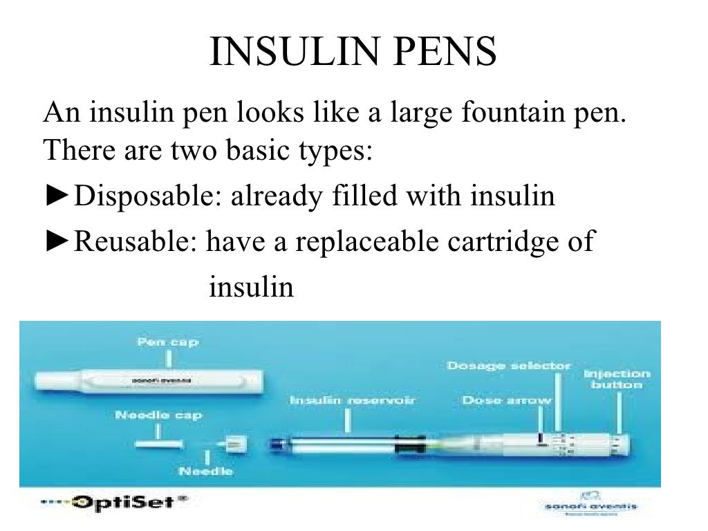 Insulin giving techniques
