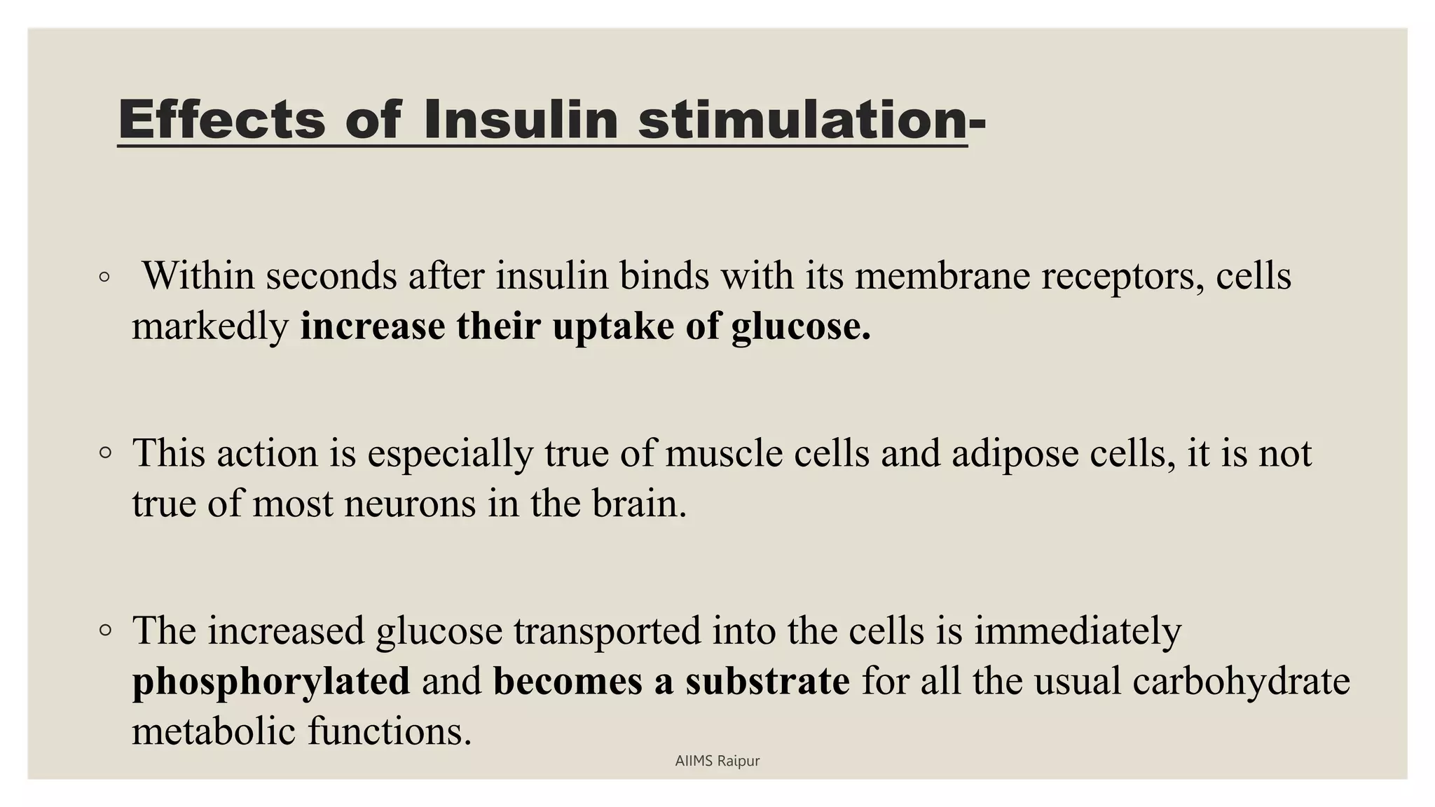 Insulin secretion and it's role .pptx - Reduce Insulin Secretion