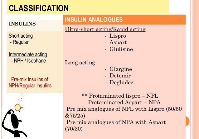 what classification of medication is insulin