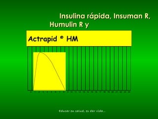 Actrapid  ®  HM Insulina rápida, Insuman R,  Humulin R y 