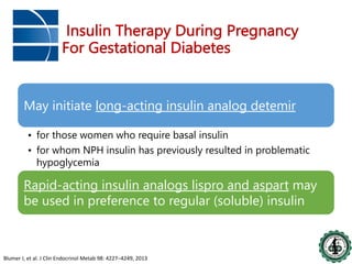 Insulin in hyperglycemia in pregnancy | PDF