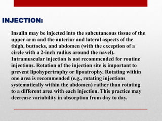 Insulin Management | PPTX
