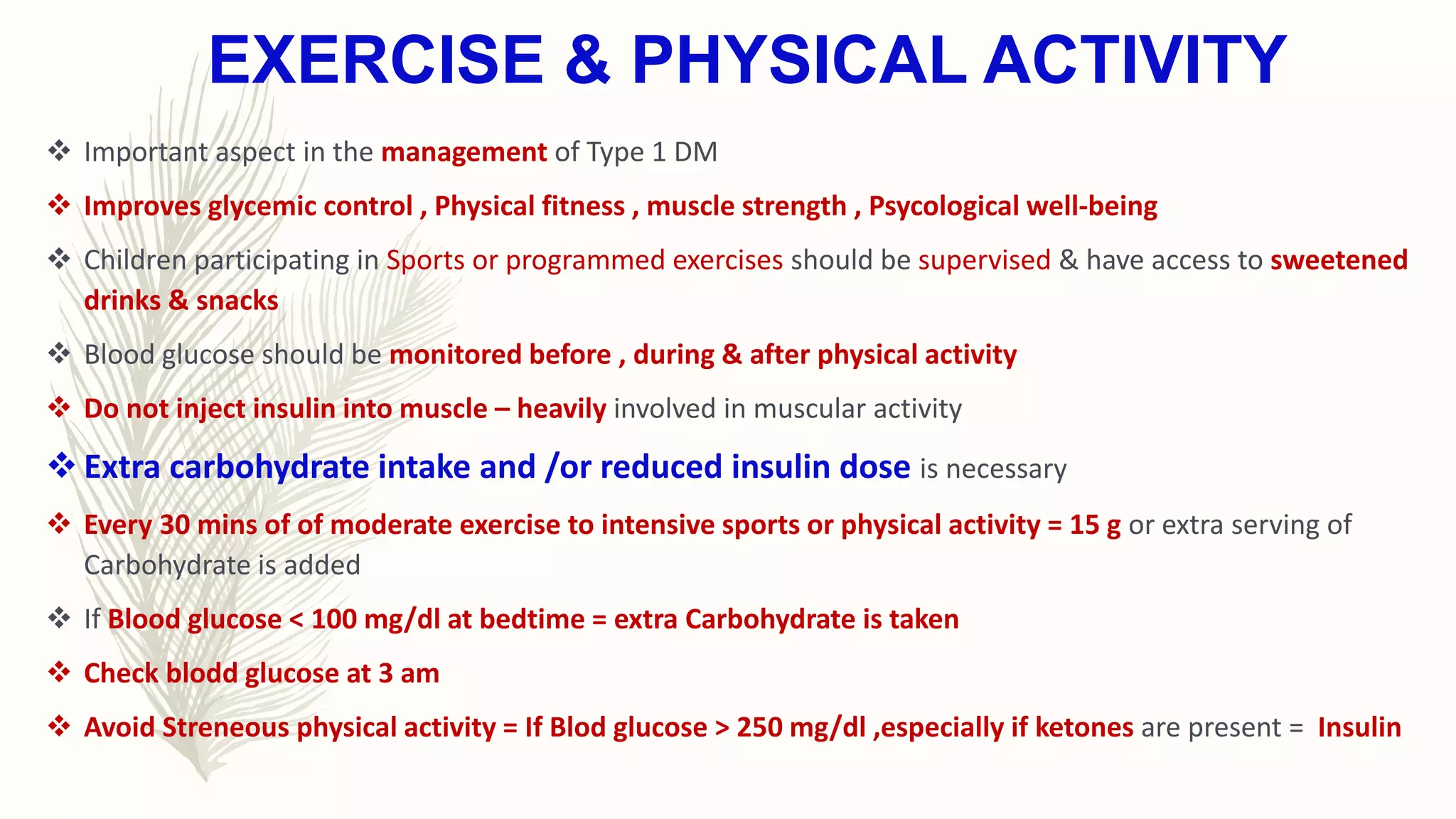 INSULIN MANAGEMENT OF TYPE 1 DIABETES | PPTX