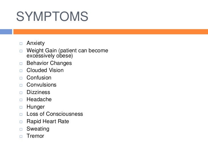 Insulinoma slideshow