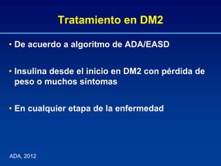 Insulinoterapia 2012 medicina interna | PPTX