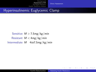 Assessing Insulin Resistance | PDF
