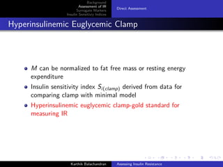 Assessing Insulin Resistance | PDF