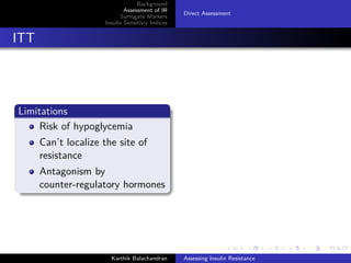 Assessing Insulin Resistance | PDF
