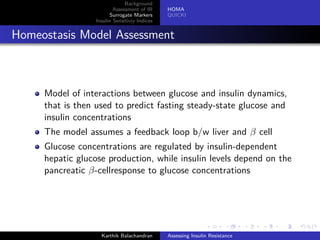 Assessing Insulin Resistance | PDF