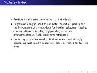 Assessing Insulin Resistance | PDF
