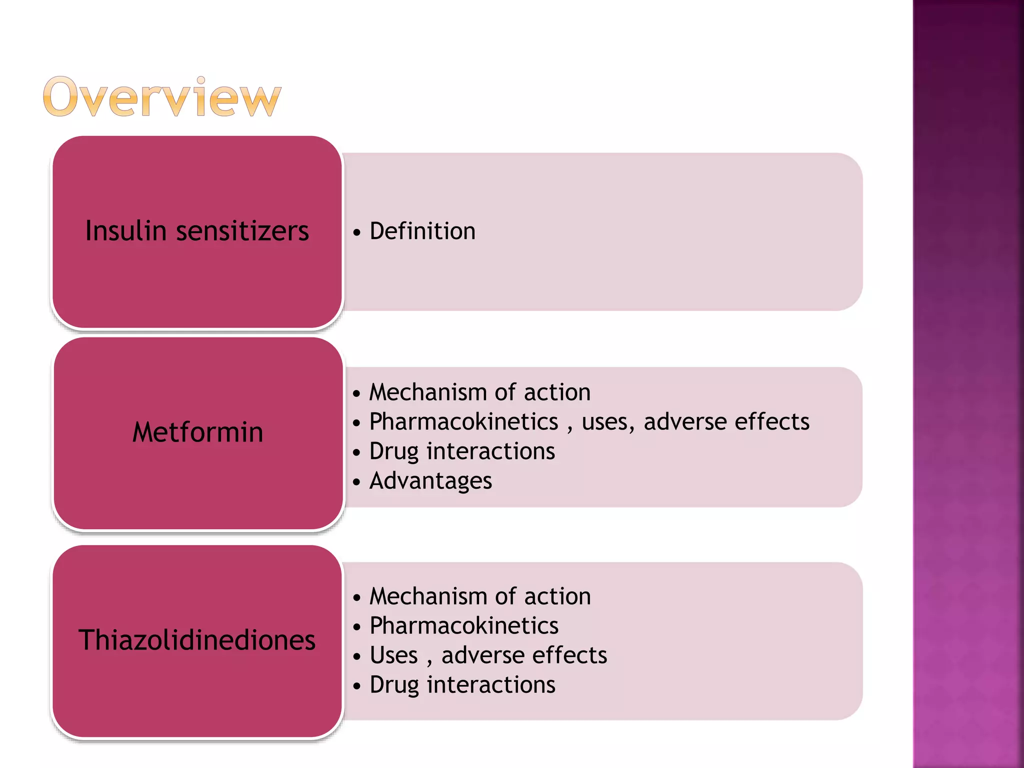 Insulin sensitizers | PPTX