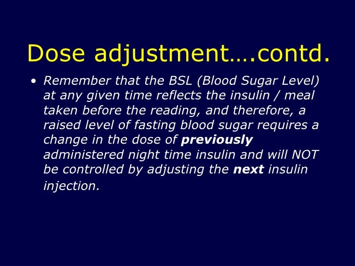 insulin therapy in dm sugar level and insulin dose chart