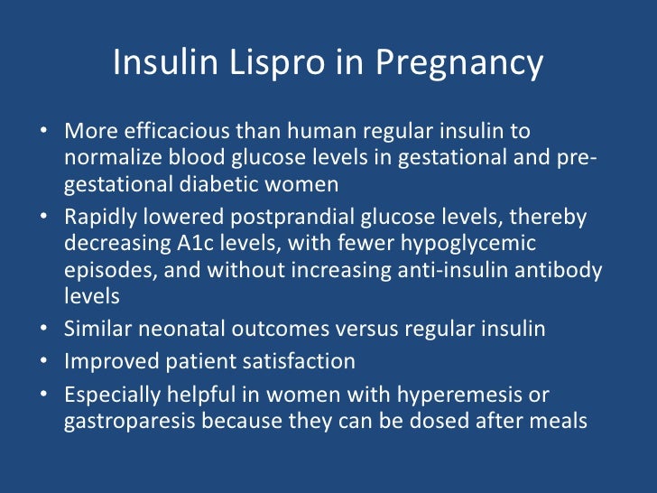 Insulin Therapy in Pregnant Women
