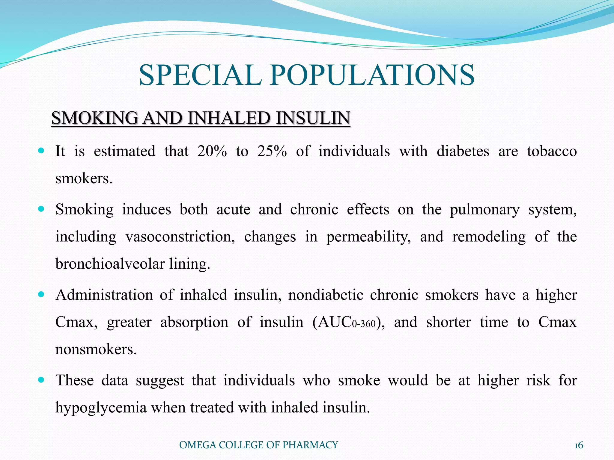 Insulin through inhalation ppt | PPTX