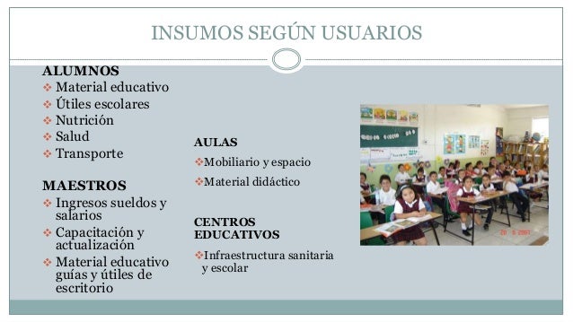 Insumos educativos