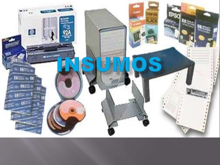 Insumos terminados
