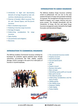 Insurace brochure for clients