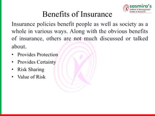 What are common types of insurance?
 
