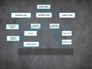 Pure Risk Examples In Insurance INSURANCE AND TYPES OF INSURANCES WITH PRINCIPLES.pptx