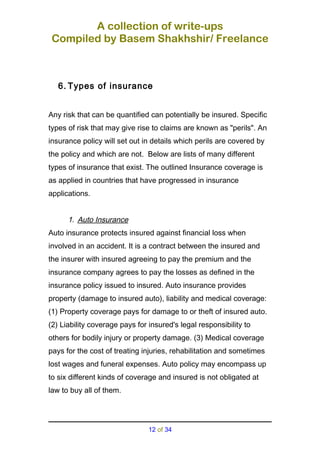 Insurance Writer Example Insurance a collection of write ups | DOC