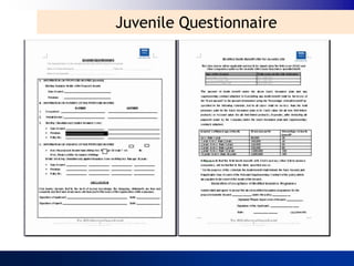Juvenile Questionnaire
 