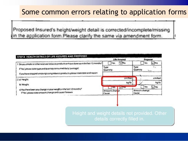 Insurance underwriting