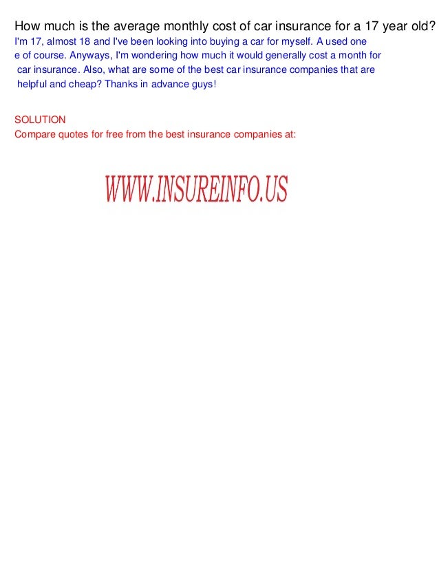 Average Cost Of Car Insurance Per Month >> How Much Is The Average Monthly Cost Of Car Insurance For A Average Cost Of Car Insurance Per Month >> How Much Is The Average Monthly Cost Of Car Insurance For A