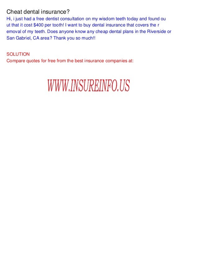 can i buy dental insurance